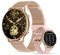LUNIQUESHOP LSWATCH Smartwatch Damen mit Telefonfunktion 1.6 Zoll HD Temperatur, Blutsauerstoff, Spannung Herzfrequenz Schrittzähler Pulsmesser Schlafmonitor SPO2, 2 Armbänder iOS Android Roségold