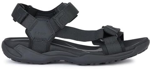 Geox U TERRENO + Grip A Sandales de sport pour homme, noir, 43 EU, Noir, 43 EU