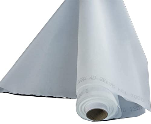 INTCHE Maglia serigrafica in poliestere da 1 metro larghezza 165 cm 120T/100T/48T/56T/64T/72T/80T/40T per tessuti serigrafia (colore: 100 x 165 cm, dimensioni: 90T 230M bianco)