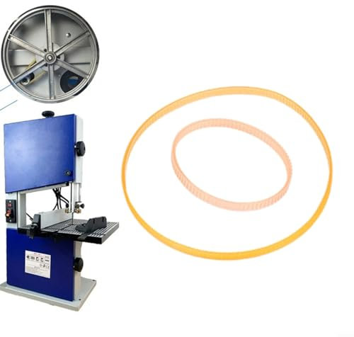 PETSTIBLE Courroie d'entraînement Nervurée pour Moteur de Scie à Ruban, convient pour scie à ruban de 30,5 cm, circonférence de 620 mm, 10 mm (620 mm pour 30,5 cm)