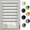 Thermo Rollo Verdunklungsrollo 70 x 350 cm Höhe Stufenlos Verstellbar Rollo Seitenzugrollo Klemmrollo mit Bohren für Fenster und Tür, Hellgrau