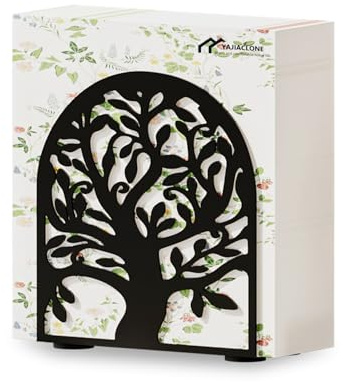 Metal Napkin Holder for Table – Decorative Tree of Life Napkin Holders for Kitchen & Dining Table, Fits Cocktail, Lunch & Guest Paper Napkins, Black Countertop Napkin Holder for Home, Restaurant & Bar