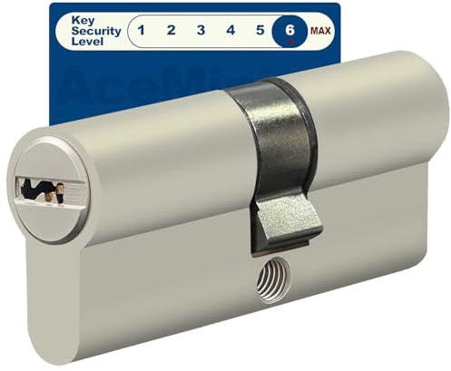 Cilindro de cierre 30/40, cerradura de cilindro, cerradura de puerta de 70mm, cerradura de puerta con 3 llaves, cerradura antirrobo, cilindro de perfil de fácil instalación (30/40, 70mm)