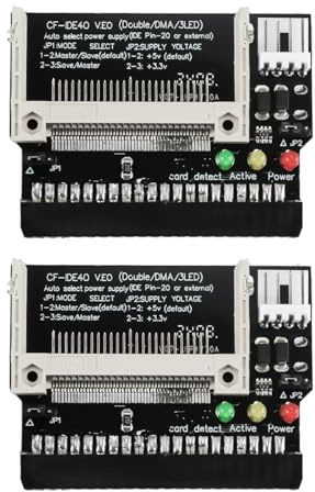 Enwye Adaptateur CF vers IDE 40 Broches, Carte CF Compact Flash vers Disque Dur IDE, convertisseur pour Ordinateurs Portables, appareils industriels, décodeurs Linux, routeurs, Pare-feu