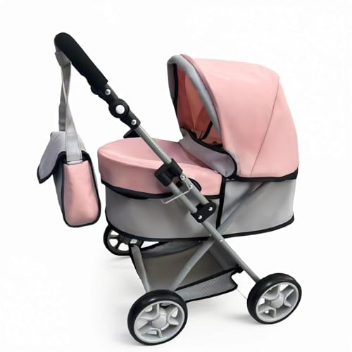 Anano Carrito Bebe Juguetes Multifuncional con Diseño Realista – Carro Bebe Juguete Imaginativo Cochecito Muñecas De hasta 55 Cm, Carrito Muñecas Niña 3 Años