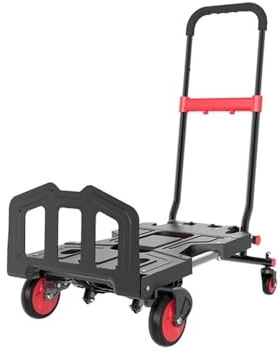 Handkarre, Pritschenwagen, klappbarer Haushaltsanhänger, Einkaufswagen, tragbarer, leiser Gewerbetransporter,Transportwagen