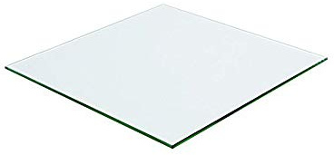 Meubletmoi Plateau carré 80x80 en Verre trempé Transparent - Dessus de Table résistant - pour Table & Table Basse