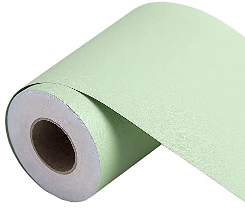 Dostear Bordi Greche Pannelli Adesivi Bordo Adesivo per Pareti Striscia Adesiva Muro Decorativa Greca Adesiva per Parete verde chiaro 10 X 500cm