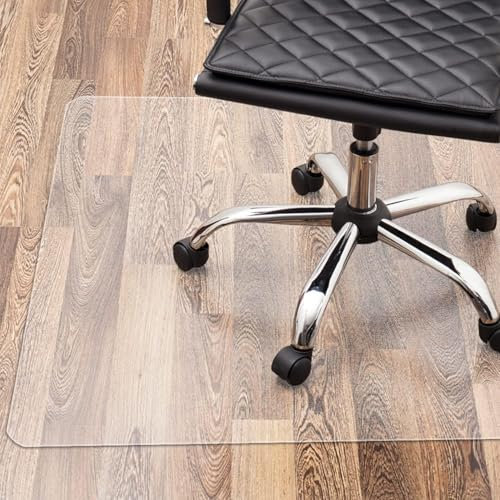 Floordirekt PRO - Bürostuhl Unterlage - transparente Bodenschutzmatte für Hartböden - Bodenmatte, Bodenschutz, Unterlegmatte (150 x 150 cm)