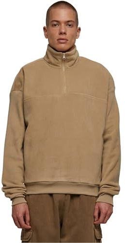 Urban Classics Men's Basic Polar Fleece Troyer Sweatshirt