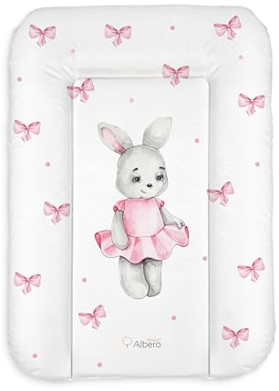 Baby Wickelauflage Ballerina 70 x 50 cm - Waschbare Wickelunterlage für Unterwegs - Wickelauflage Zubehör - Wickelauflagen Bezüge - Wickeltischauflage Wickelaufsatz Wickeltasche