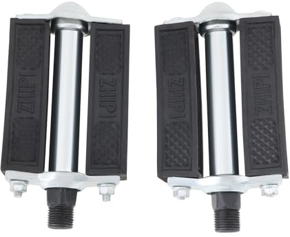 LT Easiyl 1 Pair of 1/2 Vintage Block Pedals 9/16 Leisure Cycling Bicycle Pedal with Reflectors Compatible with Schwinn Style for BMX MTB Road EBikes Folding Kids Bikes Black
