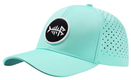 Bassdash Gorra de Béisbol UPF 50+ con Secado Rápido, Impermeable, de Malla con Corte Láser y Ajuste con Presilla para Hombre y Mujer, para Pesca y Senderismo (FH14)