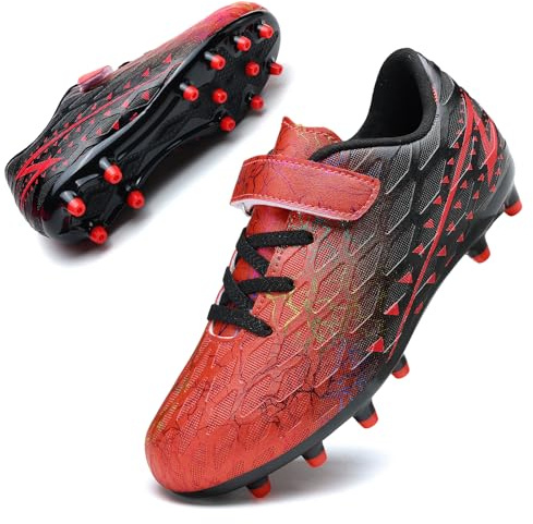 Boys Football Boots Shoes Kids Girls FG/AG Soccer Athletics Training Sport Running Shoes Profession Competition Teenager Indoor Outdoor Cleats Sneakers for Unisex