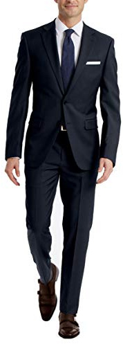 Calvin Klein - Pantaloni da Uomo Pantaloni Navy 32W x 30L