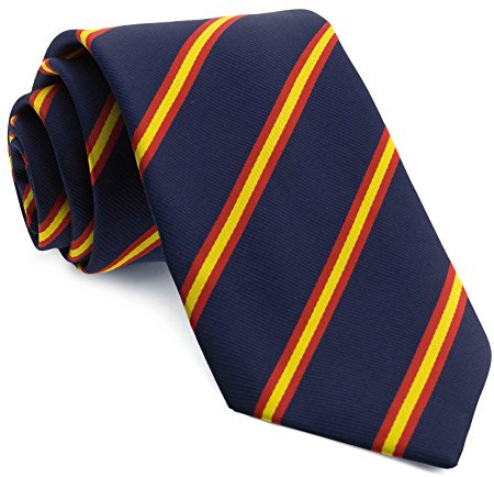 Cencibel Smart Casual Corbata Rayas Bandera de España (Marino)