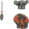 Step by Step Magic Mags Schleich® Elrador Creatures Feuer Adler“, 3-teilig, 2 Magnet-Applikationen und 1 Anhänger, als Ergänzung für den Schulranzen oder Vorschulrucksack, für Jungen
