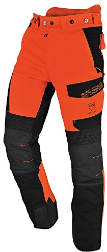 Solidur INPAOR-4XL Pantalon Infinity Pantalón de protección para Motosierra, Color Naranja, Talla 4XL
