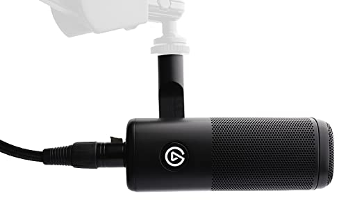 Elgato Wave DX with Cable - Dynamic XLR Microphone with 10ft/3m XLR Cable, speech optimised for Podcasting, Streaming, Broadcasting, No Signal Booster Required, works with any Interface, PC/Mac