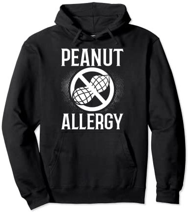 Test de signe d'allergie aux arachides Noix allergiques Sweat à Capuche