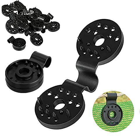 Kunststoff-Clips für Schutztuch,Shade Cloth Plastic ,60 Stück für sonnensegel,Spezialclip mit öse für Schattiernetz für Pool,Gartenblumenpflanzen Rasenschatten