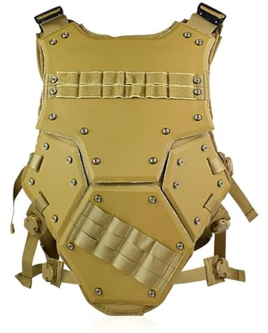 NULA Gilet tactique pour homme - Gilet militaire CS - Gilet de combat - Gilet de sport Amy - Équipement de protection - Gilet pour airsoft, extérieur, paintball, entraînement, chasse, camping, pêche,