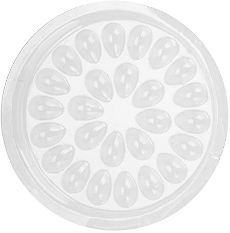 YUMILI 50 -stcs Porte-colle à cils jetable Transparent Plastique Eye Saucisse Extension Support de colle