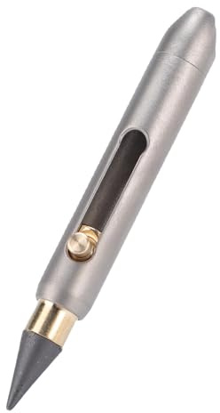 Yosoo Health Gear Everlasting Metal Inkless Pen, Forever Erasable Pen Pencil, Mini Pocket Pencils med 2 Utbytbara Nibs för Att Rita Skissutarbetande Förnödenheter