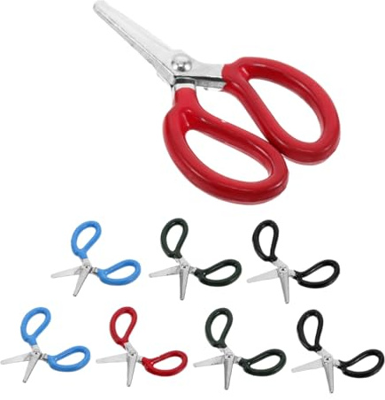 ibasenice 8 Tijeras Pequeñas para Casa De Muñecas Herramientas De Costura Pequeñas Herramientas Realistas para Manualidades De Casa De Muñecas Y Suministros para Modelado A