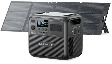 BLUETTI Portable Power Station Elite 200 V2 with 200W Solar Panel | 2073.6Wh Solar Generator w/ 2 2600W AC Outlets, 17-Year Lifespan LFP Emergency Power for Camping, Power Outages