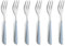 Kuppels 2294SCBS01AN6 Set di forchette da Dolce, Acciaio Inox, Celeste