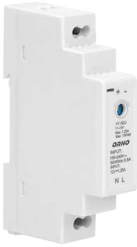 ORNO PSU-1642 Netzteil für DIN-Schiene DIN 12VDC, 1,25A, 15W(1 Modul)