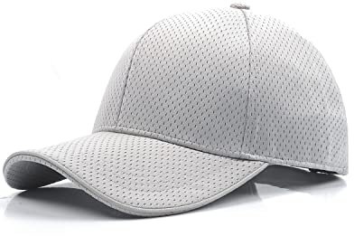 Zylioo M-L Running Sport Kappe Basecap Großer Kopf Outdoor Mesh Atmungsaktiv Baseballkappe Walking Cappy Baseball Cap
