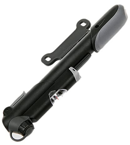 Tragbare Mini-Fahrradpumpe mit Hochdruck-Reifenreparaturset – Leichte Rahmenpumpe für Rennräder und Mountainbikes, Schwarz