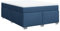 vidaXL Boxspringbett mit Matratze, Bett mit Bettfüße Matratzenauflage, Doppelbett für Schlafzimmer, Polsterbett Bettgestell Lattenrost, Blau 140x200cm Stoff