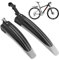 OUXI Fahrrad Schutzblech Set, Verstellbares Schutzblechset, Vorder- und Hinterradschutzbleche, Schnellverschluss, verbreitert und verdickt für Mountainbike, Citybike 20-26 Zoll Radschutzbleche