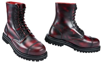 Brandit Rub Off Phantom 10 Eye Boots, Color: burgundy-red, Size: 12