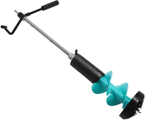 Haofy Tarière à Glace électrique en Nylon pour la Pêche avec Foret Résistant aux Chocs pour les Amateurs D'eau Peu Profonde