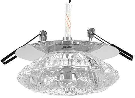 Haofy Plafonnier en Cristal, Lampe Encastrée à LED, Lustre Moderne, Luminaires Domestiques pour Salle de Bain, Salon, Porche, Cuisine, Chambre, Couloir(Lumière froide)