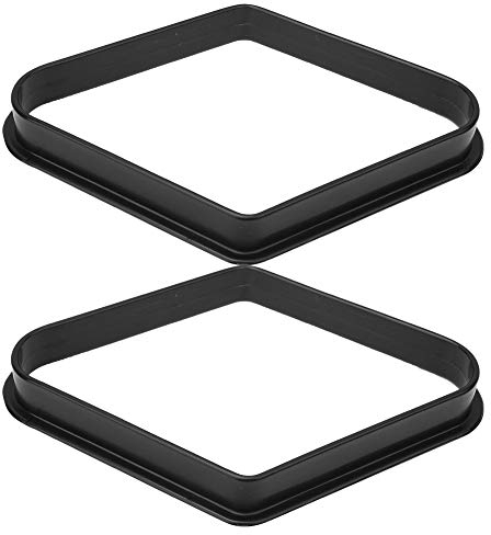 KUIKUI 2 x Billardkugelständer, Billard-Rautenrahmen, Snooker-Bälle, 9 Bälle, Zubehör, professionelles Set mit Dreieck