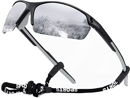 OKH Occhiali da Ciclismo Polarizzati per Uomo e Donna Occhiali per Sport all'Aria Aperta Protezione UV400 Occhiali da Sole con Telaio Infrangibile TR90