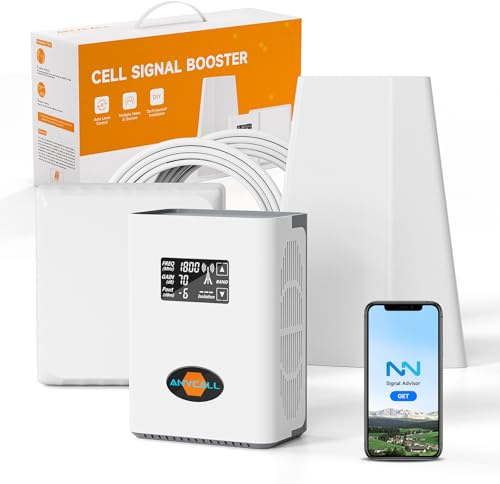 ANYCALL Amplificatore Segnale Cellulare 5G 4G LTE 3G GSM Ripetitore per Casa sulla Banda 1, 3, 7 e 8 per TIM Wind Tre Iliad e altro con Schermo Intelligente