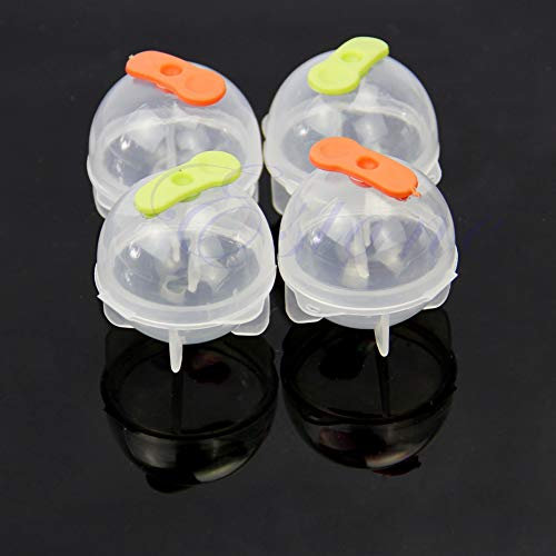 Hxyxbnhno Lot de 4 Moules à Glaçons Ronds Transparents - 35 mm