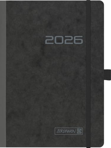 BRUNNEN bokkalender mod. 796 2026 | A5, kartong, svart