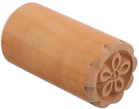 Hemobllo Timbro con Sigillo in Legno Timbro Intagliato A Mano Timbro per Creazione di Biglietti Timbro per Dessert Cinese Timbro con Texture in Legno Timbro per Scrapbooking Timbro