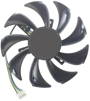 Ventilador gráfico GA91S2M de 85 mm, 12 V CC, 0,25 A, Conector PFTA de 4 Pines, Compatible con Sapphire, RX560, RX550 2G D5 y refrigeración for Tarjetas gráficas.