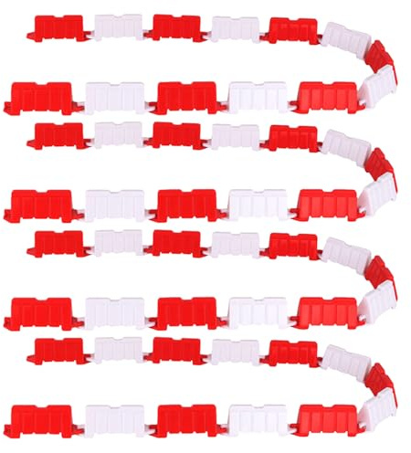 TOBBOMEY 120 pezzi di segnali stradali in miniatura, giocattolo, scala 1:18, set da gioco per auto RC, recinzione per bambini, educazione precoce, costruzione, bomboniere per feste di compleanno