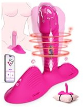 Thrusting Dildo Vibrator Sex Toys - Riding Wearable Strap-On Realistic Dildo with 7 Thrusting & 7 Swirling Vibrating Mode for G Spot Anal Sex Toy, Adult Toys & Games for Women Couple Sex Machine