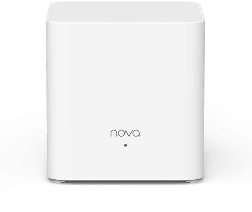 Tenda MX3 Sistema Mesh WiFi 6 per tutta la casa, Wifi 6 Mesh AX1500, MU-MIMO, Copertura fino a 1,000ft², Porte Gigabit, Controllo Parental, Facile installazione,TWT, WPA3, APP, IPTV, 1 pezzi