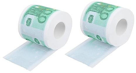 SKISUNO 2rotoli Carta Igienica Stampata Colorata Carta Per Tovaglioli Usa e Getta Articoli Per Casa Sicuri Ed Ecologici